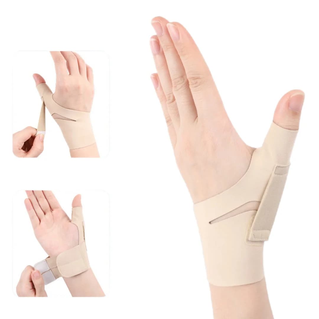 Tutore di supporto per pollice regolabile Manicotto di compressione per pollice elastico Stabilizzatore per pollice ultra sottile Protezione per il polso per distorsione articolare