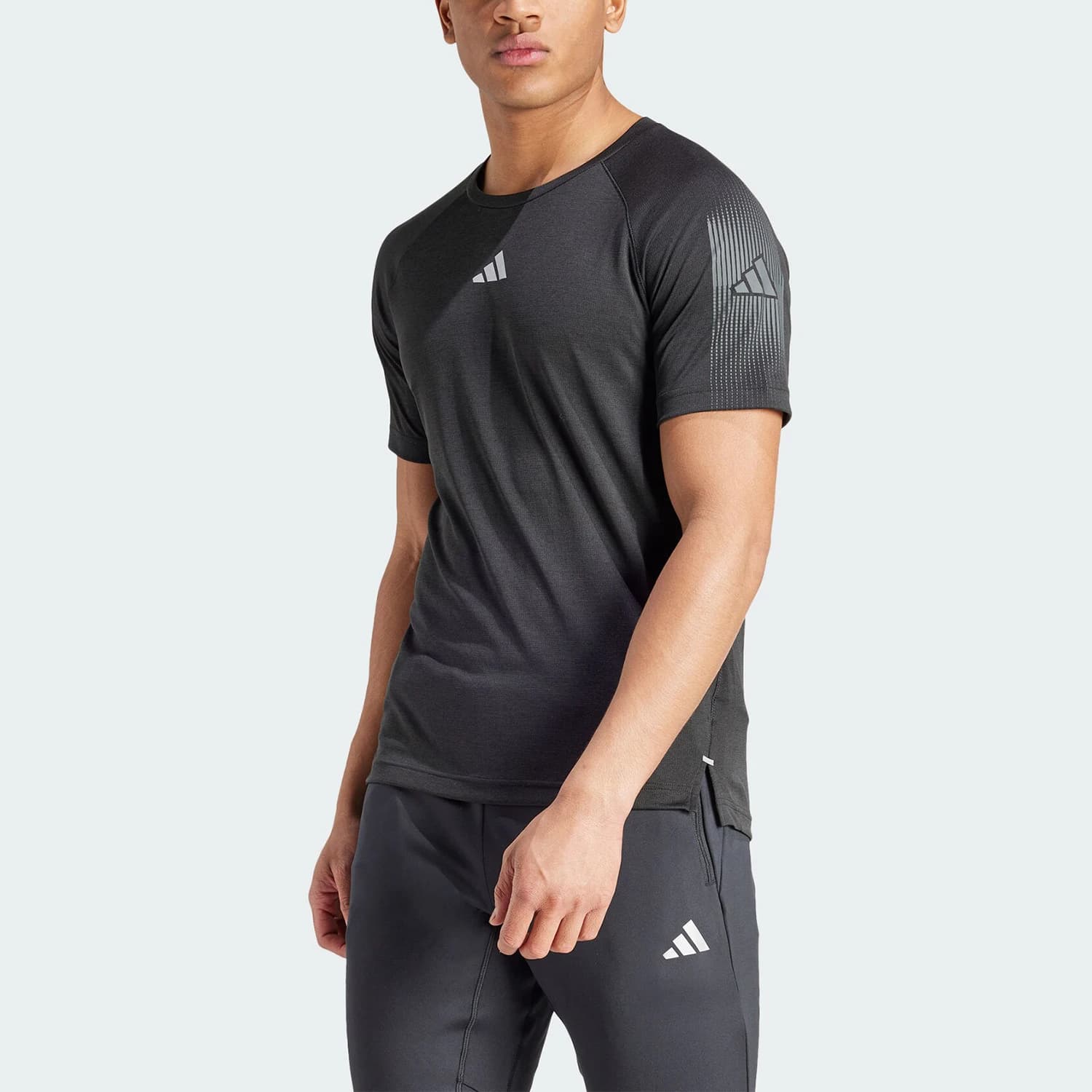 Adidas T-shirt ufficiale a maniche corte fitness sportiva da uomo GYM+ BL TEE IN5576