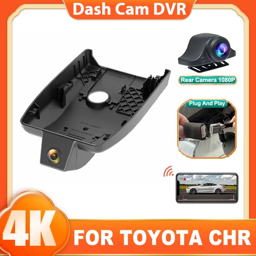 DashCam Per Toyota CHR C-HR 2017 2018 2019 2020 2021 2022 2023 Auto Dvr Plug And Play Wifi Videoregistratore OEM Look Auto DVR WIFI