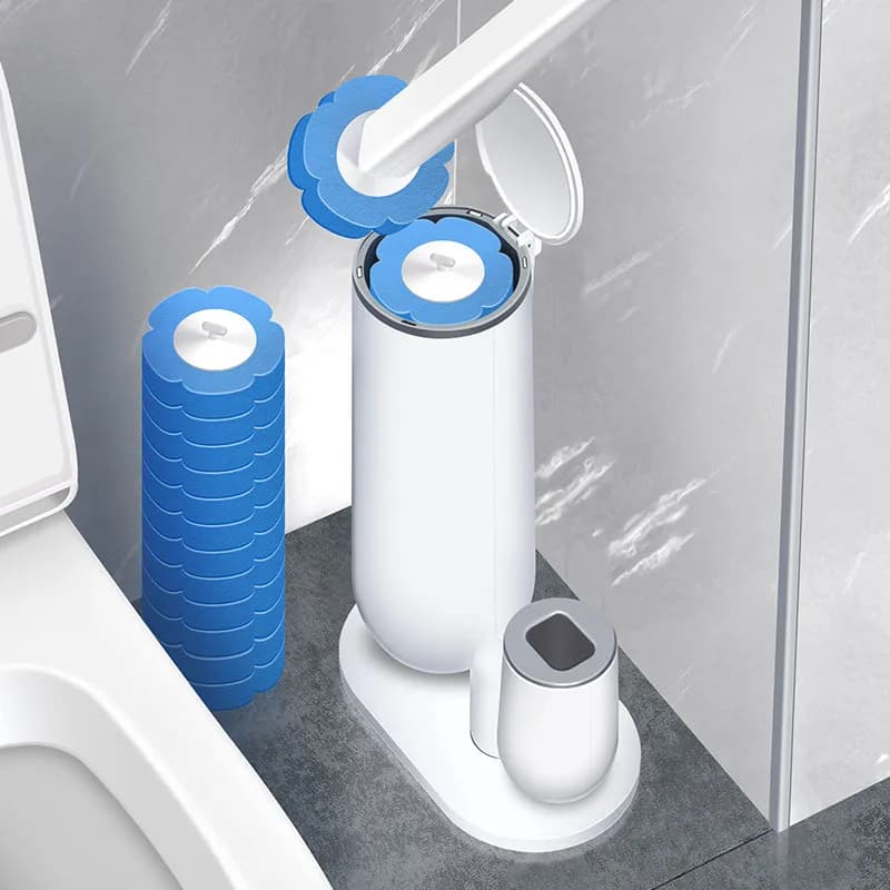 Disposable Toilet Brush for Home Use Makeup Room No Dead Angle Cleaning Tool Replaceable Head Household Personal Cleaning Tools