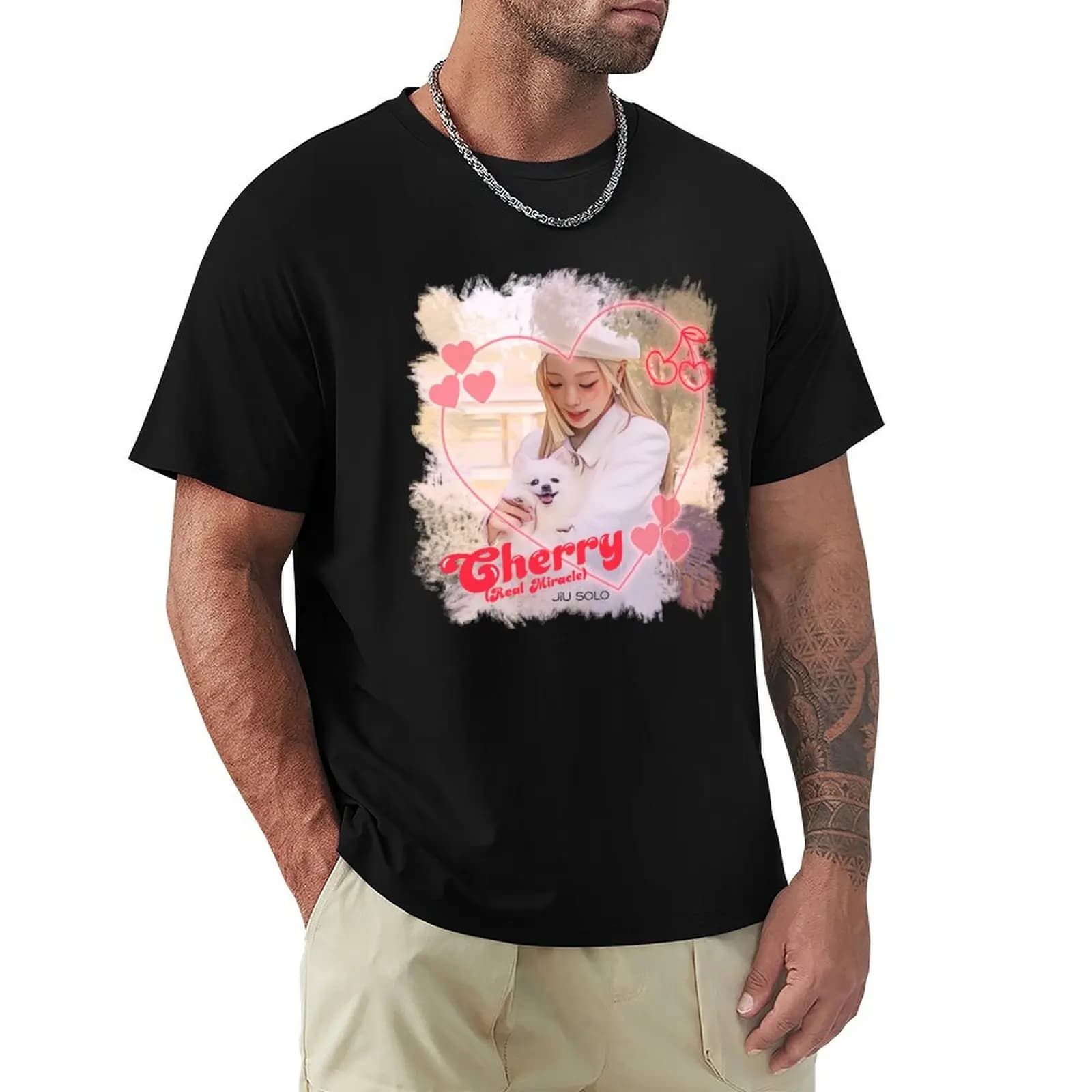 Dreamcatcher JiU SOLO T-Shirt Casual All Match Tee Shirt for Men