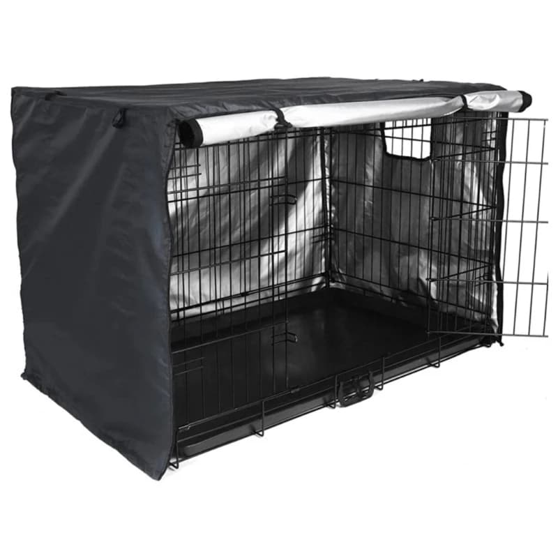 Durable cover for dog cages double door for pets waterproof breathable anti- UV