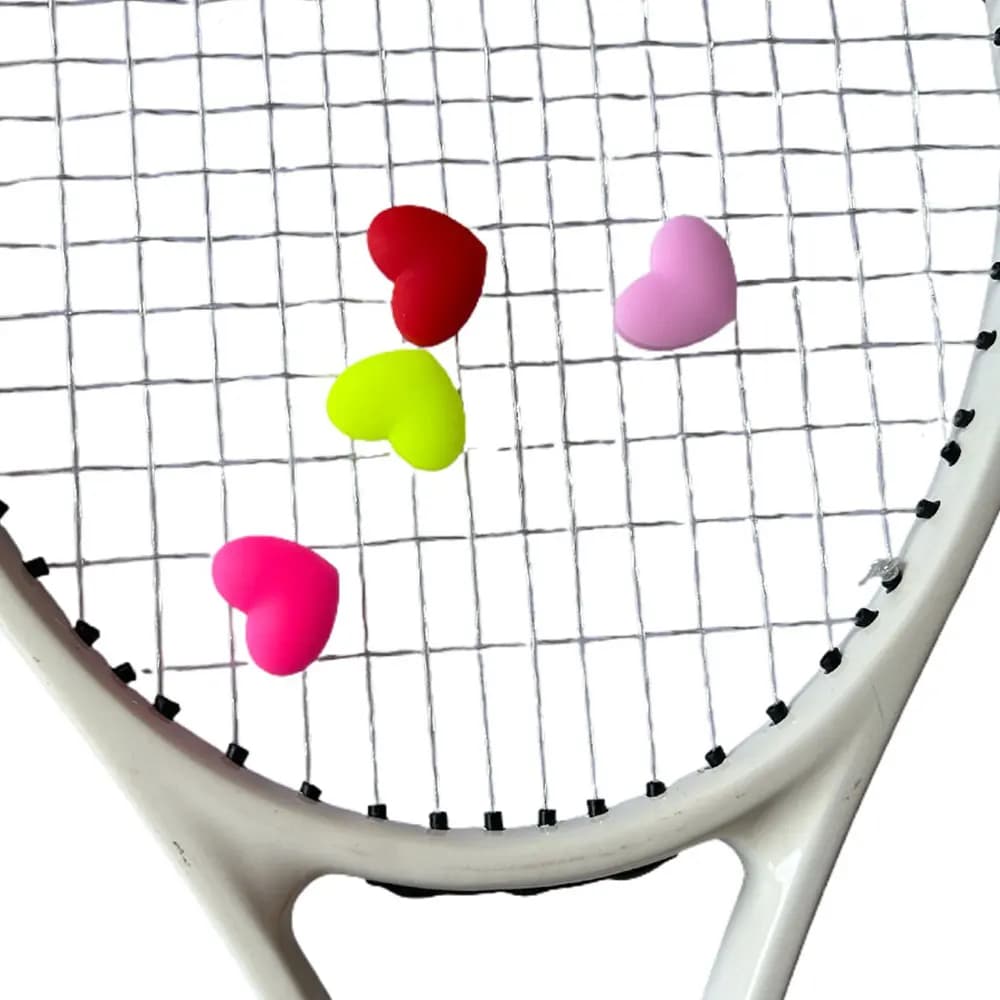1 pz Silicone racchetta da Tennis antivibranti cuore rosso e rosa racchetta da Tennis ammortizzatore ammortizzatori da Tennis accessori
