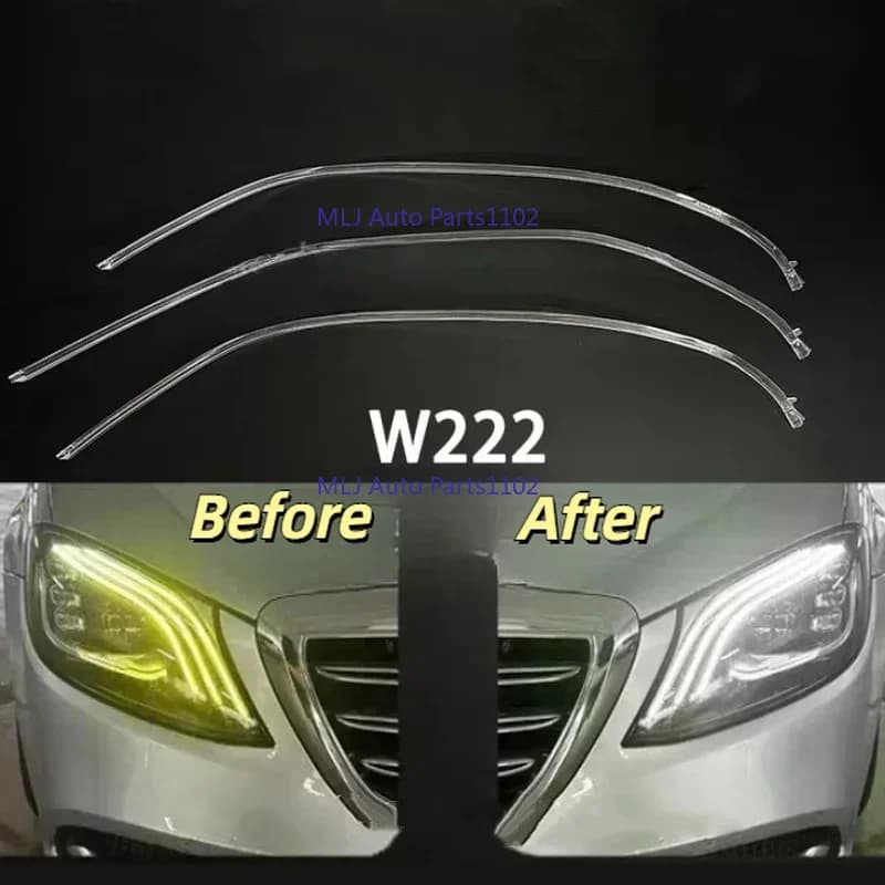 Faro DRL Tubo Per Mercedes-Benz W222 CLASSE S 2018 2019 2020 Tubo Acrilico Luce Guida Striscia Luce DRL Striscia