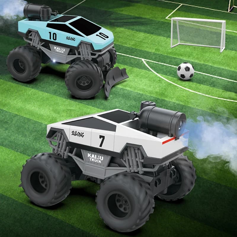 RC Auto Push Football 2.4G 1:24 Spray leggero Giocattolo Auto telecomandata Wireless Off Road Portiera di calcio Gioco Giocattoli per feste per ragazzi Natale
