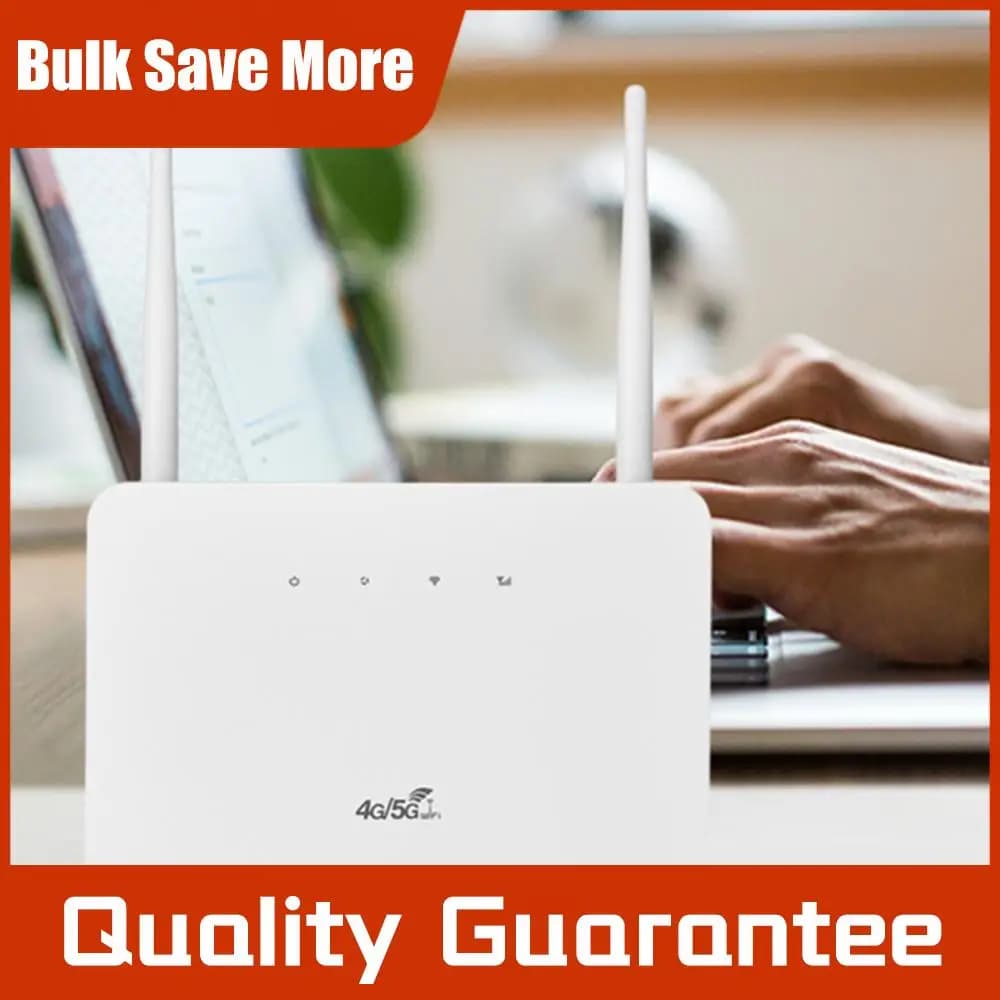 Router CPE 4G LTE 300Mbps, Modem Wireless con Antenna Esterna e Slot per Scheda SIM, Spina EU per Casa, Viaggi e Lavoro