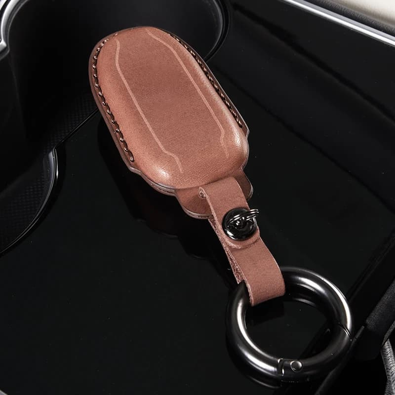 Portachiavi per chiavi dell'auto Accessori Portachiavi in pelle Custodia protettiva Custodia per chiave dell'auto Organizzatore per Tesla Model 3 Model S Model X