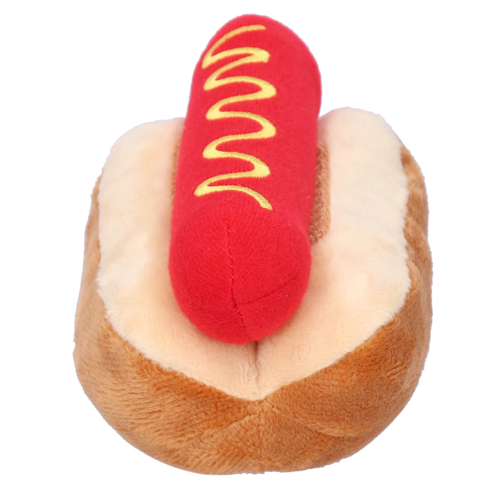 Hot Dog Shape Detachable Squeaky Soft Plush Doll Pet Toys for Cats Dogs Interactive Chew Play Accessory