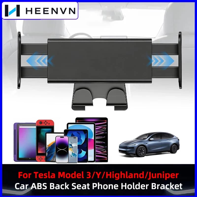 Supporto per Poggiatesta Auto per Tesla Model 3 Y Model Y Juniper Model 3 Highland, Supporto Regolabile per Tablet e Telefono sul Sedile Posteriore