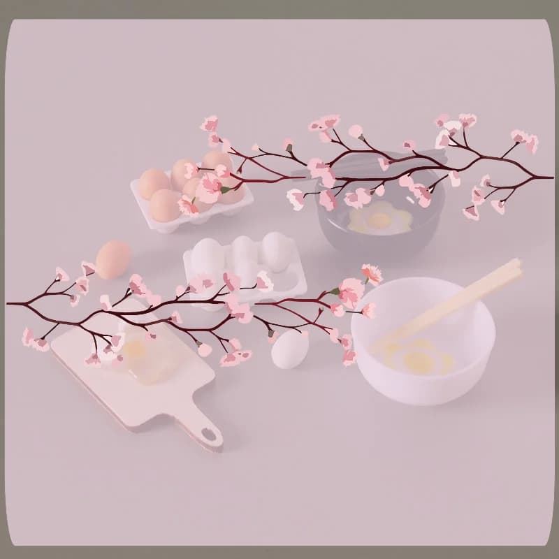 Mini Doll House Eggs, Model 1:12, Kitchen Scene Accessories, Children's Toy Kit