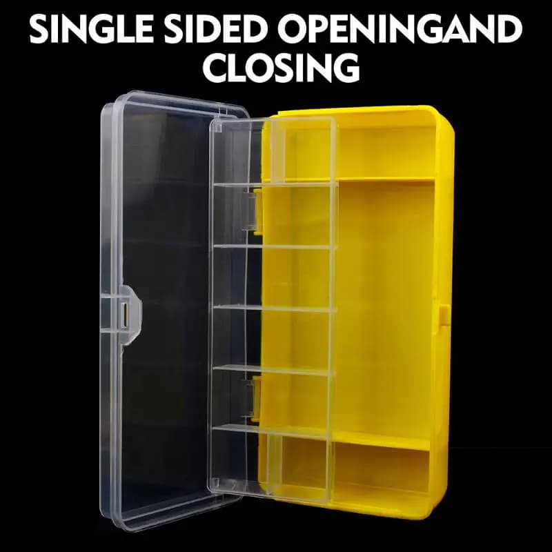 New Double Layer Bait Container Fishing Tackle Boxes Portable Organizer Boxes Compartments Fishing Accessories Plastic Case