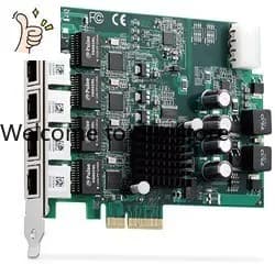 ADLINK PCIe-GIE64 + Scheda di acquisizione immagini per telecamera industriale con PoE e 4 porte di rete