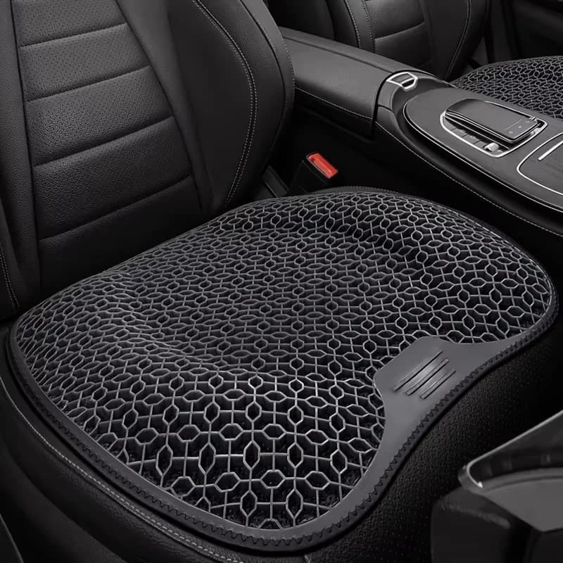 Premium 1PC Honeycomb Gel Seat Cushion Breathable Ergonomic Chair Pad for Car Office Home, Washable Non-Slip Lightweight Support