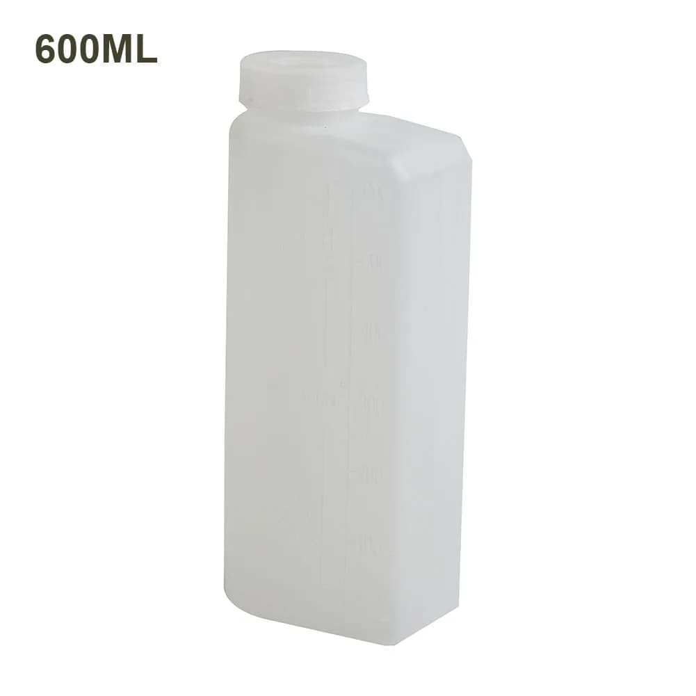 Contenitore per bottiglia di miscelazione olio benzina combustibile a 2 tempi da 600 ml per motoseghe/strimmer 20:1 e 25:1 e 40:1 Bottiglia di benzina in plastica di nylon