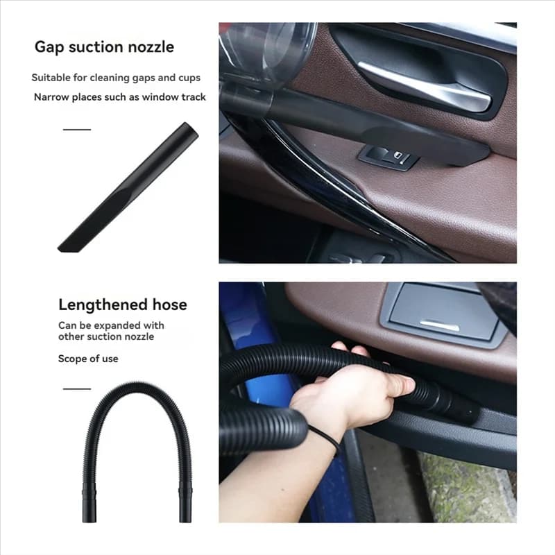 Aspirapolvere per auto portatile umido/secco da 150 W 7000PA con cavo di alimentazione da 4,5 M per auto ad alta potenza di aspirazione
