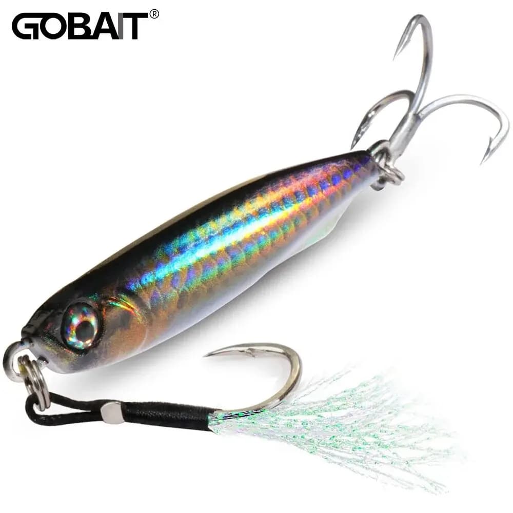 Metal Jig Lure 10g 20 30g 40g Spinner Spoon 3D Eye Color Wobbler Spinning Fishing Tackle Hook Swimbait Pesca Spinnerbait Bait