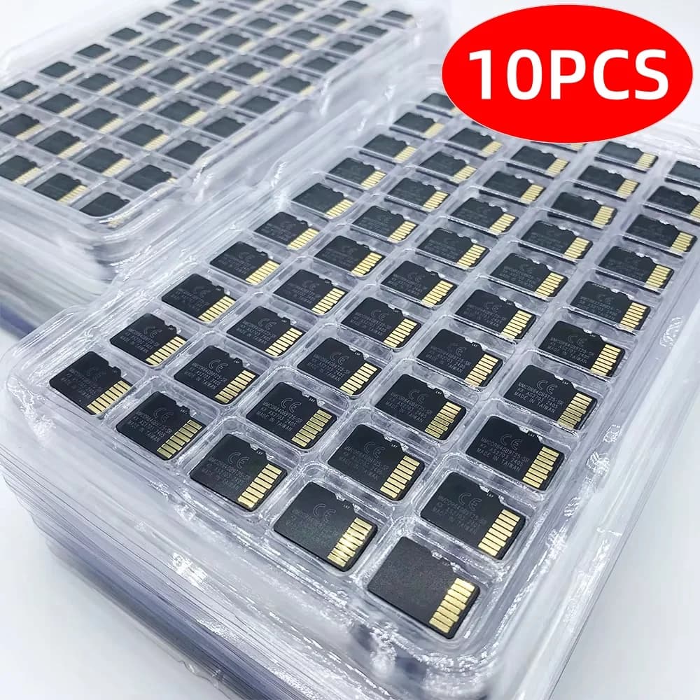 Scheda TF da 10 pezzi, classe 10, 128 GB, scheda SD da 32 GB, 64 GB, 16 GB, scheda di memoria flash da 8 GB, 4 GB per dispositivi digitali