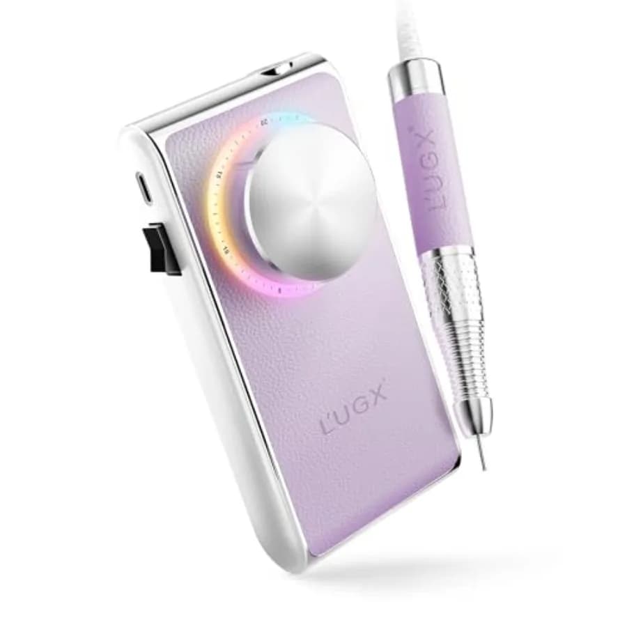 Professional Nail Drill 30000RPM, Electric Lima Rechargeable Wireless for Nails in Acrylic and Gel, Efile Kit for Manicure