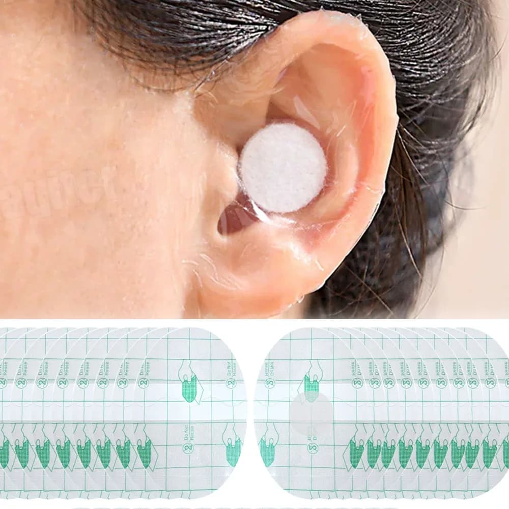 100 pieces waterproof ears protection for babies, children, adult swim cap, disposable shower ear stickers, swimming cover, ear paste