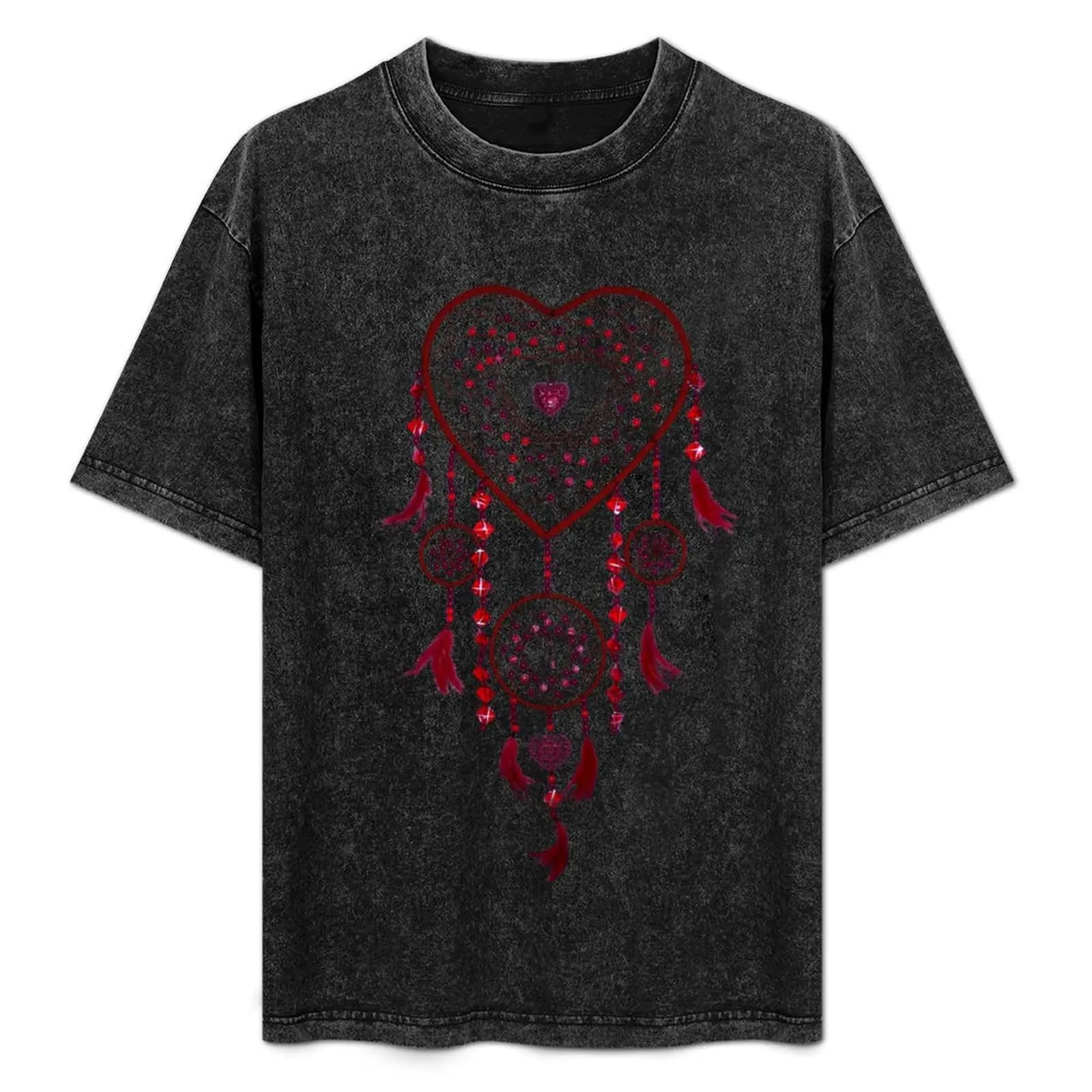 Heart Dreamcatcher T-Shirt All Weather Casual Short Sleeve