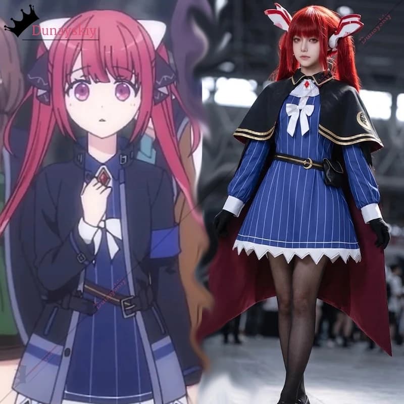 YiNuo*/Costume Cosplay Anime Yuusha Party wo Oidasareta Kiyoubinbou Sophie Clodel, Abito in Stile Giapponese + Mantello, Parrucca, Fai da Te per Halloween