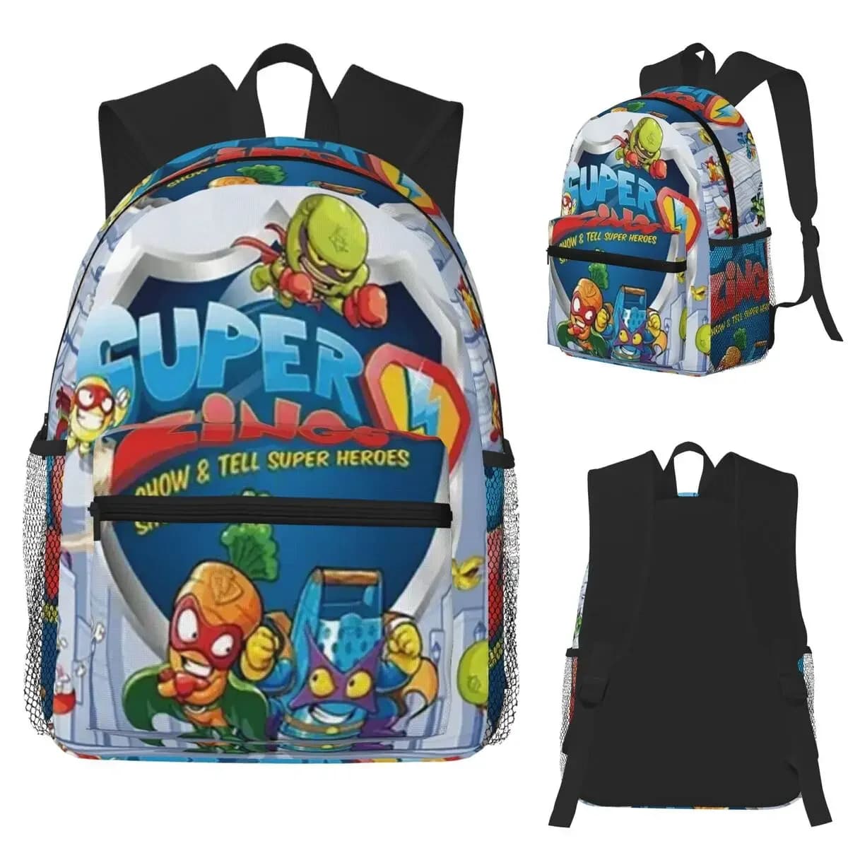 Nuovo Zaino Scolastico Super Zings Cartoon Game Superzings per Studenti, Borsa da Viaggio per Escursioni, Zaino Giornaliero per Ragazzi e Ragazze, Borsa a Tracolla