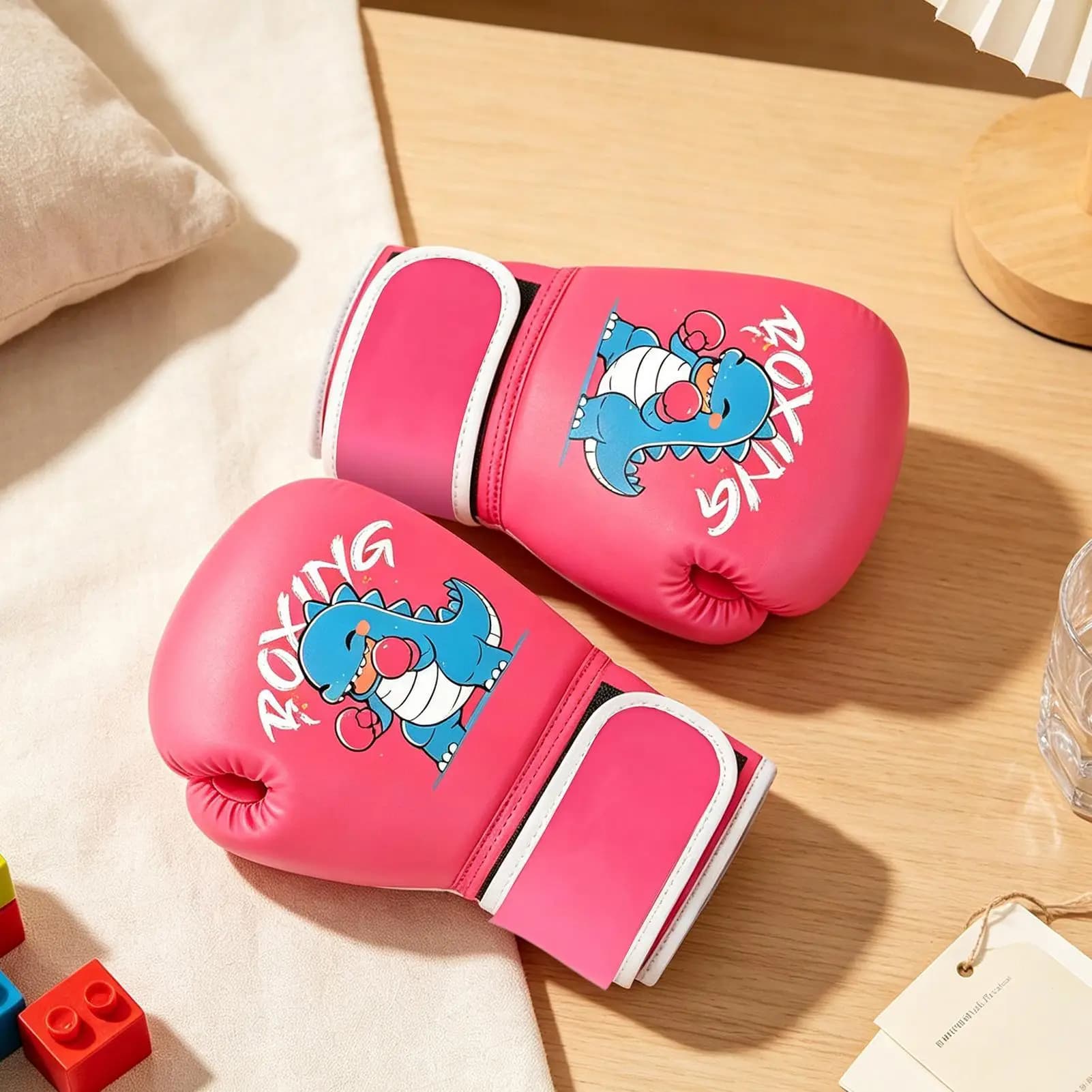 Boxing Gloves Kids PU Sparring Mitt Boxing Mitts For Ages 7-12 Punching Bag Kickboxing Martial Art Karate Sports Fitness
