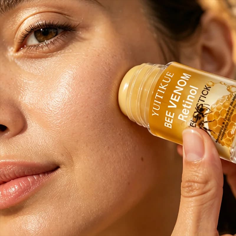 YUITIKUE Bee Venom Retinol Jelly Stick Moisturizing Smoothing Nourish Facial Skin Daily Skin Care Stick For All Skin Types 40g