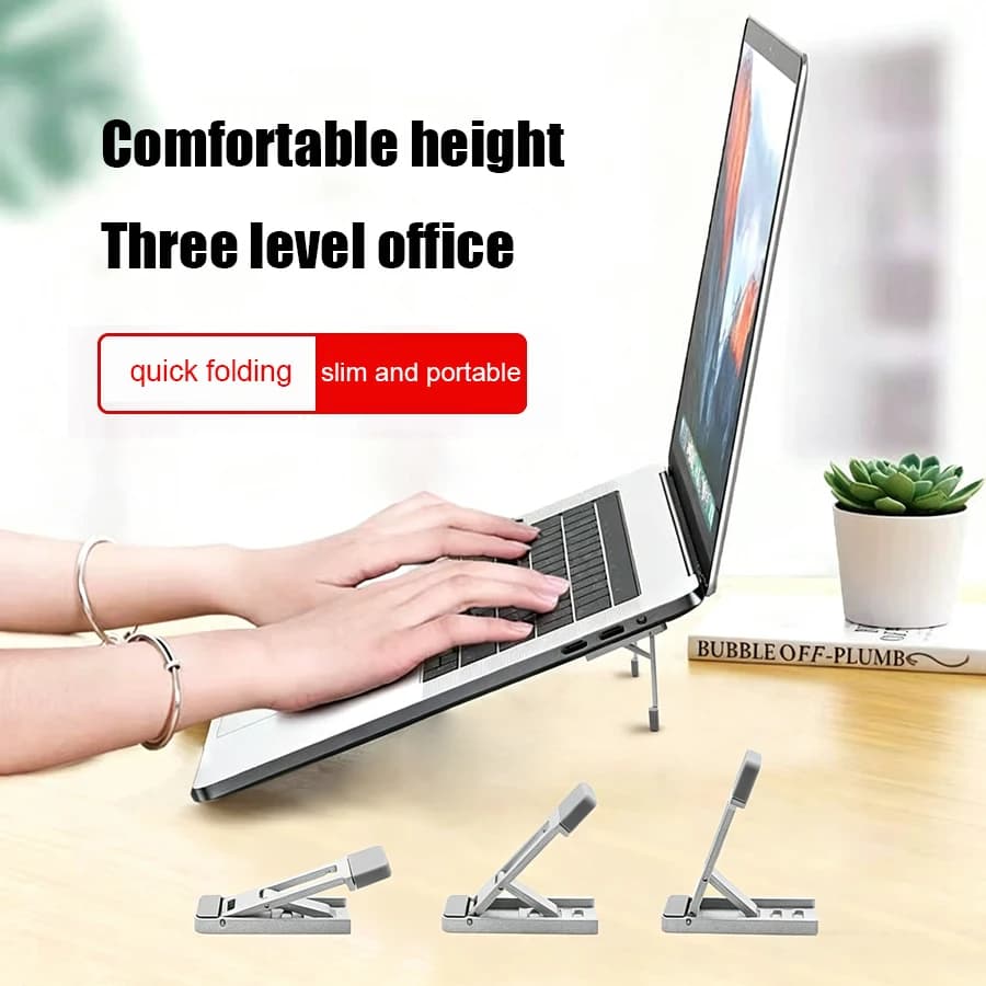 Laptop Stand Bracket Suspended for Heat Dissipation Upgrade, Desktop Height Increase, Portable Tilt Stand Adjustable