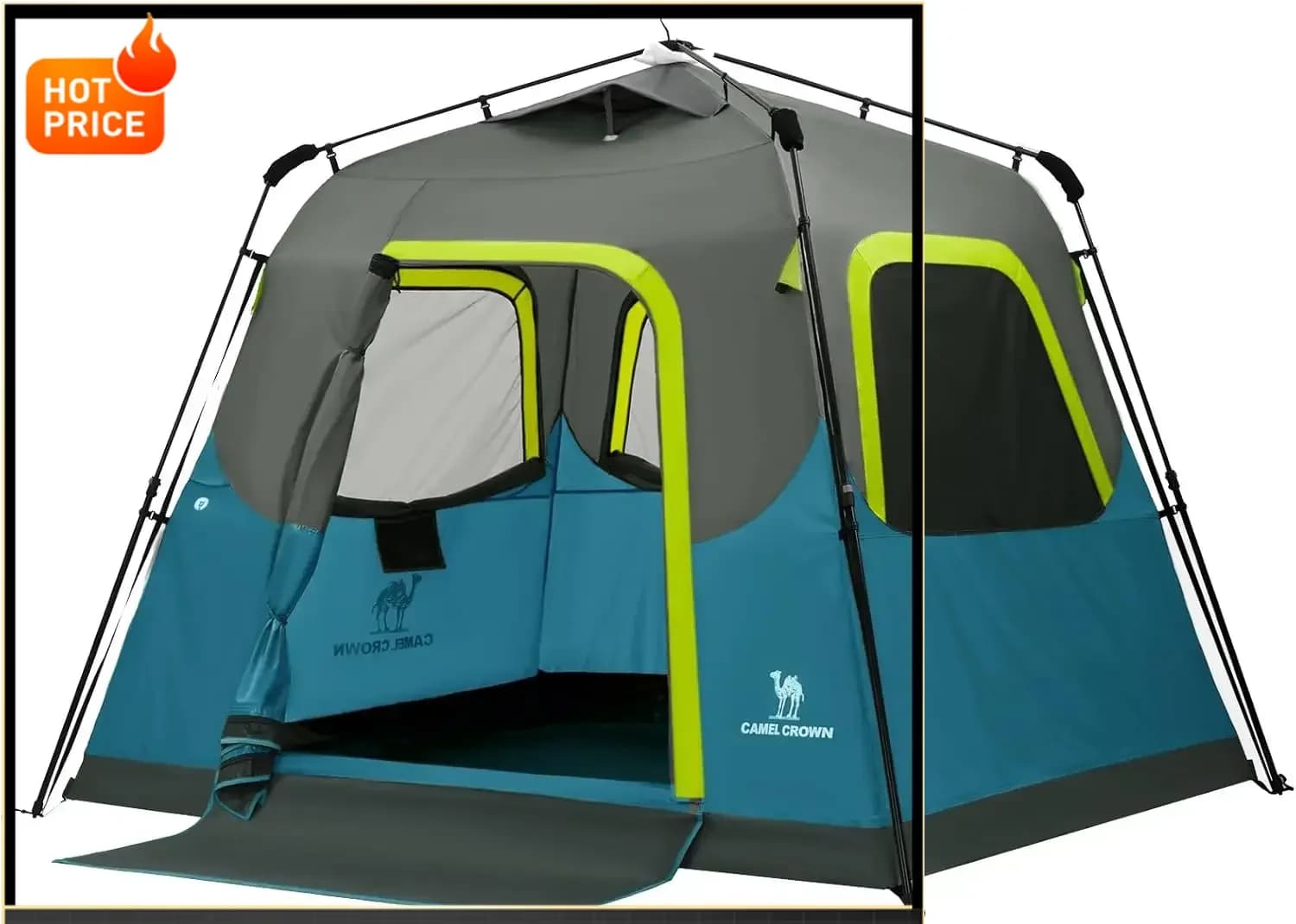 Bestseller [Imperdible Offer!] Tents for Camping, Tent for 4-6 People, Waterproof, Easy to Fit, Fits in 60 Seconds, Backpacking Curtains