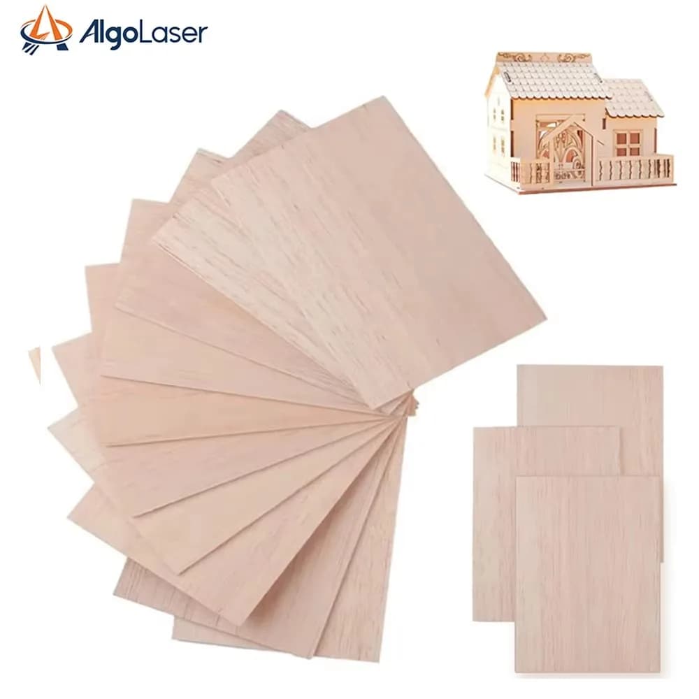 30pcs 300*300mm Plywood for Laser Engraving Cutting Test Wood Sheets Crafts