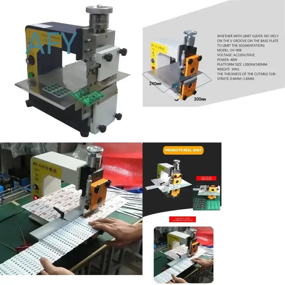 V Cut Groove PCB Separating Cutting Machine for DY-908 220V 50Hz 40W Substrate Board Cutter PCB Depaneling Tool SMT Equipment