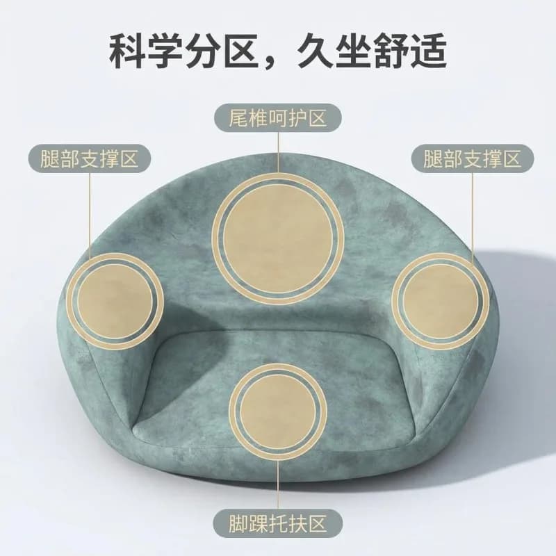 High‑Resilience Memory‑Cotton Worship Meditation Cushion for Long‑Time Ground Sitting Cross‑Legged Yoga Zen Indoor Relax