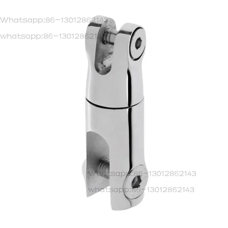 Marine Grade Stainless Steel Anchor Swivel Connector, 2 Joint Rotary Anchor Connector,Boat Anchor Chain Rotary Coupling Hardware
