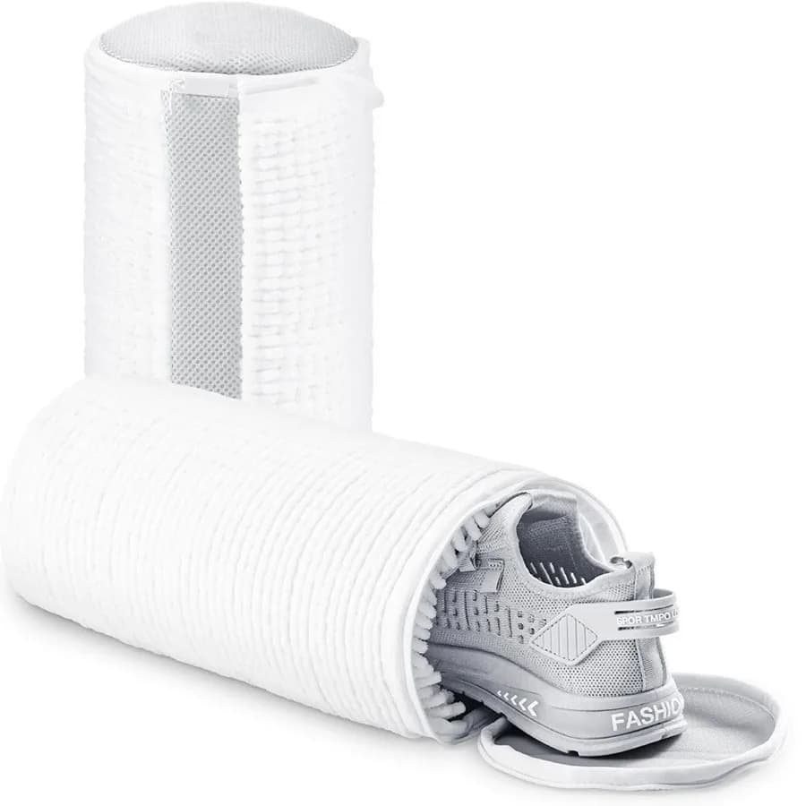 New Washer Shoe Bag Washing Net Fibre Soffici Remove Dirty Bags for Wash Anti-Deformation Shoes Organizer of Clothes
