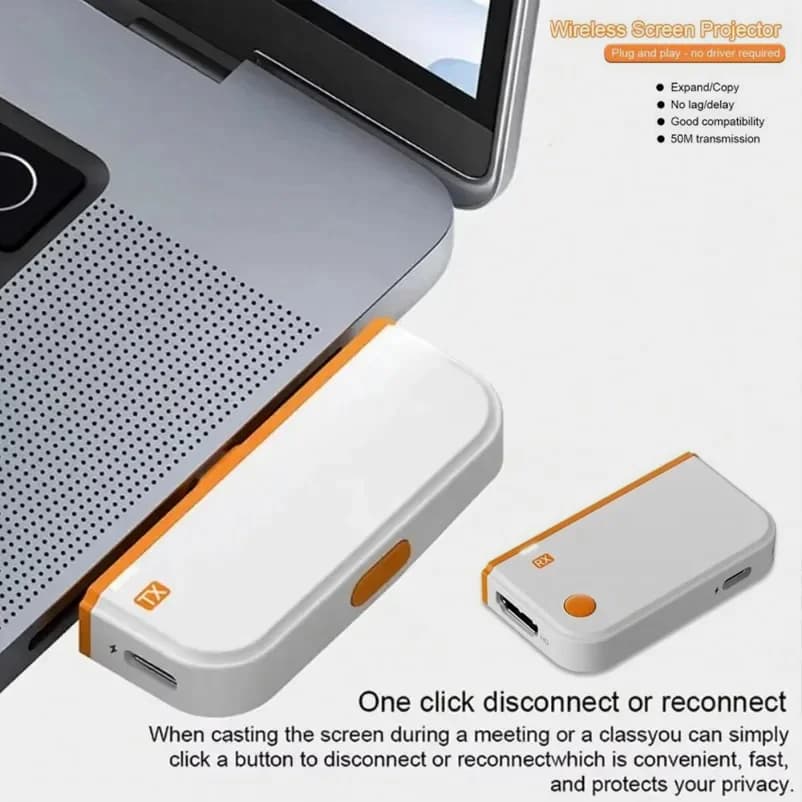 50m HDMI-Compatibile Tpye C Trasmettitore e Ricevitore Video Wireless Extender 1080P Wifi Display TV Stick Dongle Adattatore per PC TV