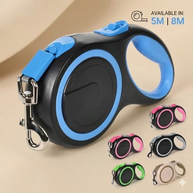 Guinzaglio Avvolgibile Automatico per Cani, Robusto, Estensibile, in Nylon, per Passeggiate, per Cani di Piccola, Media e Grande Taglia e Gatti