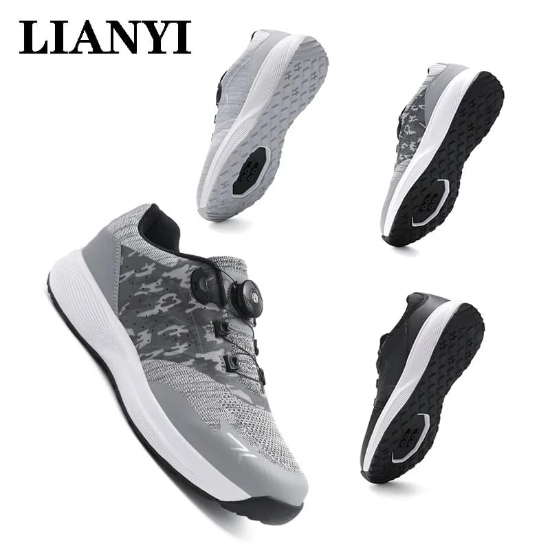 LIANYI Nuove scarpe da ciclismo traspiranti Scarpe sportive da allenamento professionali per esterni con pedale piatto da strada per mountain bike