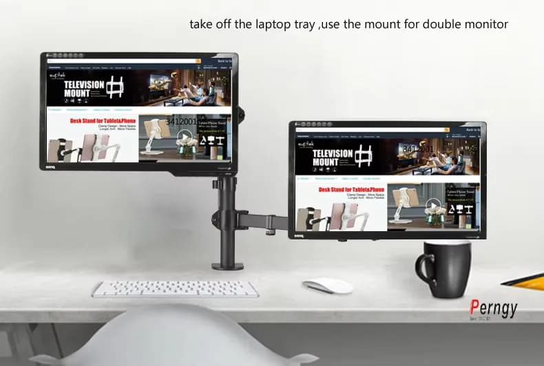 N20LP 400MM Height Adjustable Laptop Holder Stand Universal Rotating laptop tray monitor desk stand mount 10-15 inch Noteboo