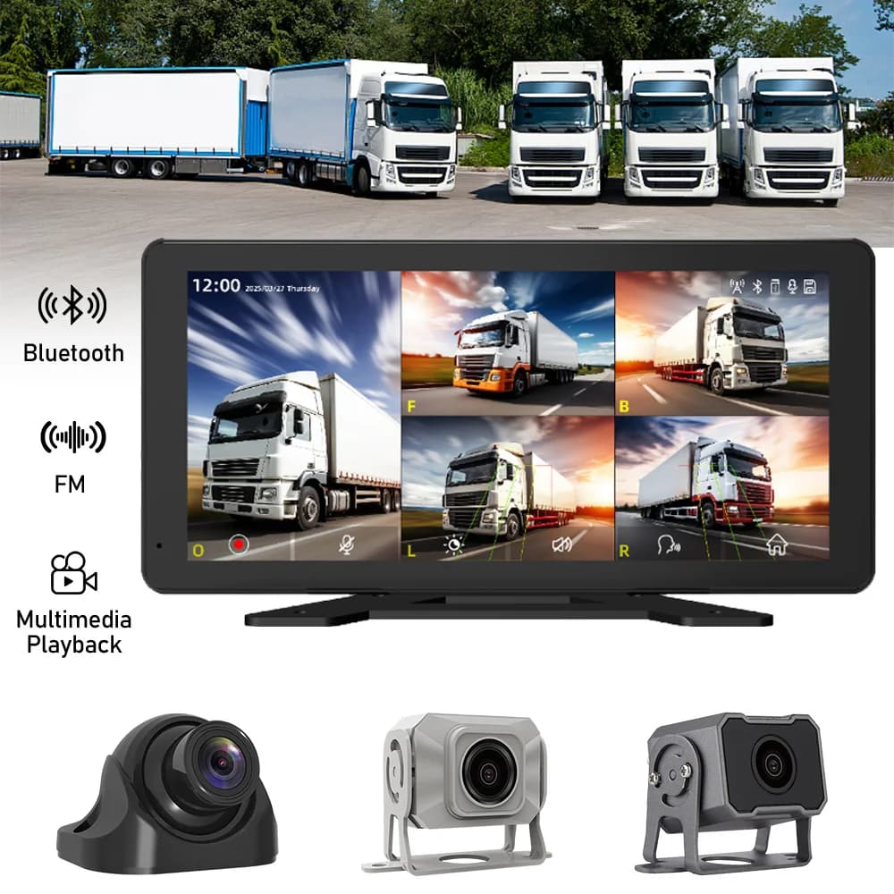 Professional Truck Dashcam Front Camera Blind Spot Warning Anti-Fuel Theft Protection 1080P for Enhanced Fleet Safety