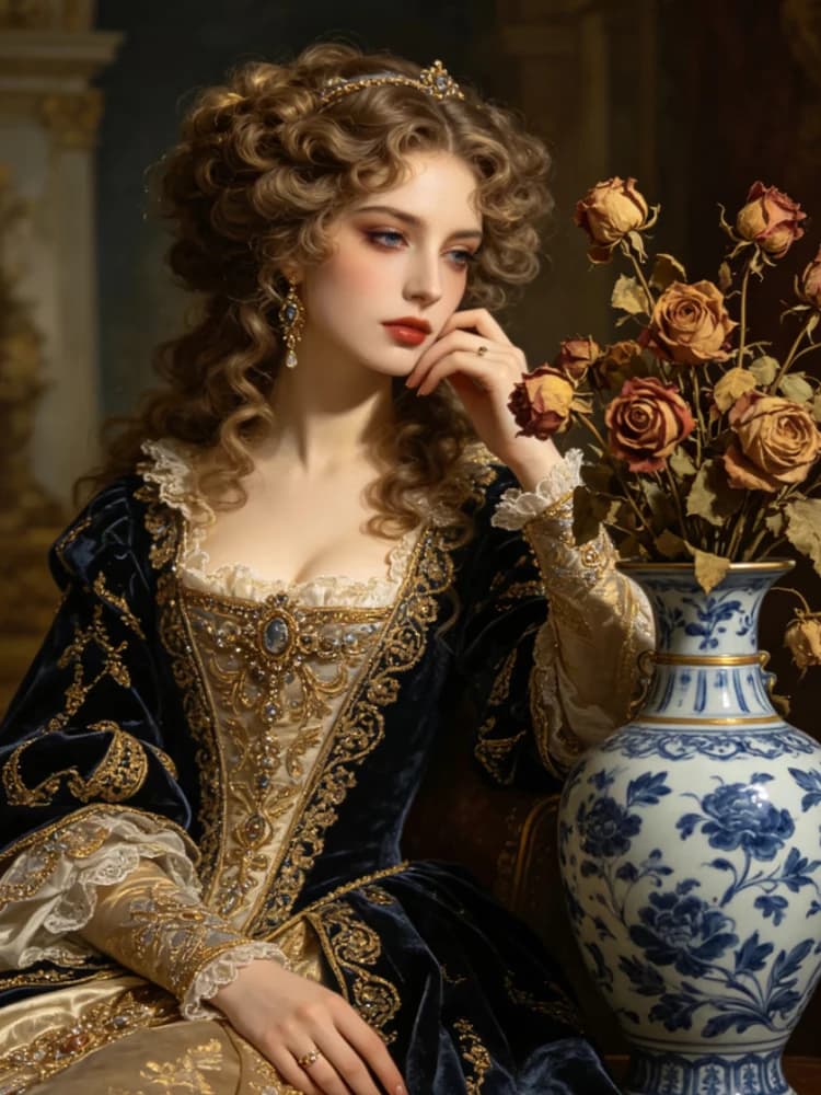 Victorian Lady Diamond Painting Beautiful Woman New Beads Embroidery Mosaic 5D Full Diamond Cross Stitch Kits Wall Art 2026 New