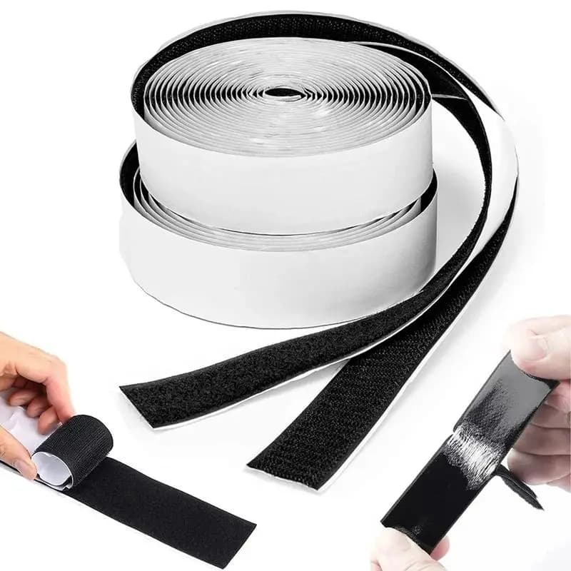 Nastri a strappo da 20 mm, strisce autoadesive con chiusura a strappo, cinghie magiche con retro adesivo per il fai da te (1m 2m 5m 10m), resistenti e riutilizzabili