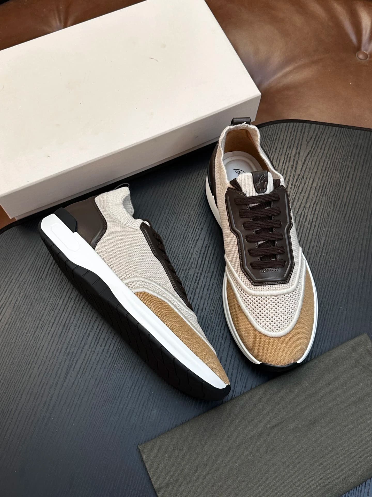 OECHSLI Shoes Cowhide 2026 new Sneakers Sports breathable genuine leather embroidery comfortable Men‘s European big size 38-46