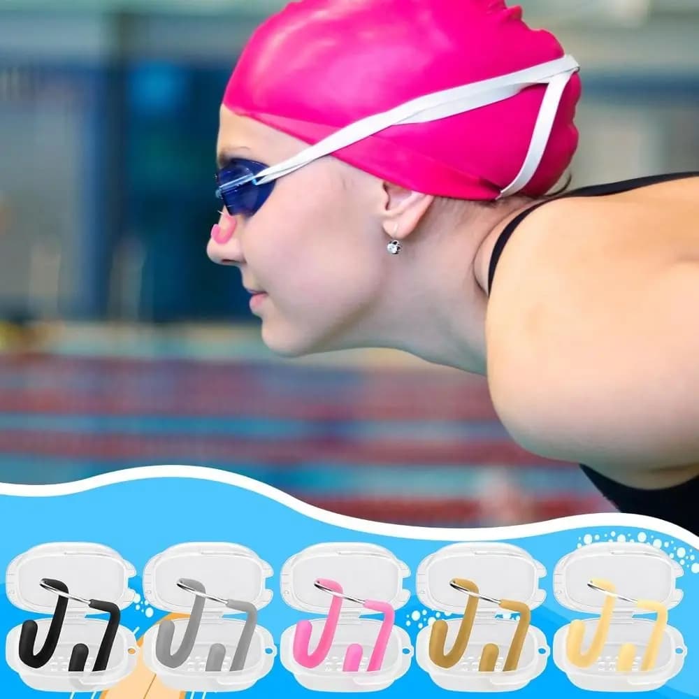 Professional Silicone Swimming Nose Clip Durable Soft Diving Nose Clip Comfortable Waterproof Swimming Nose Plugs Snorkeling