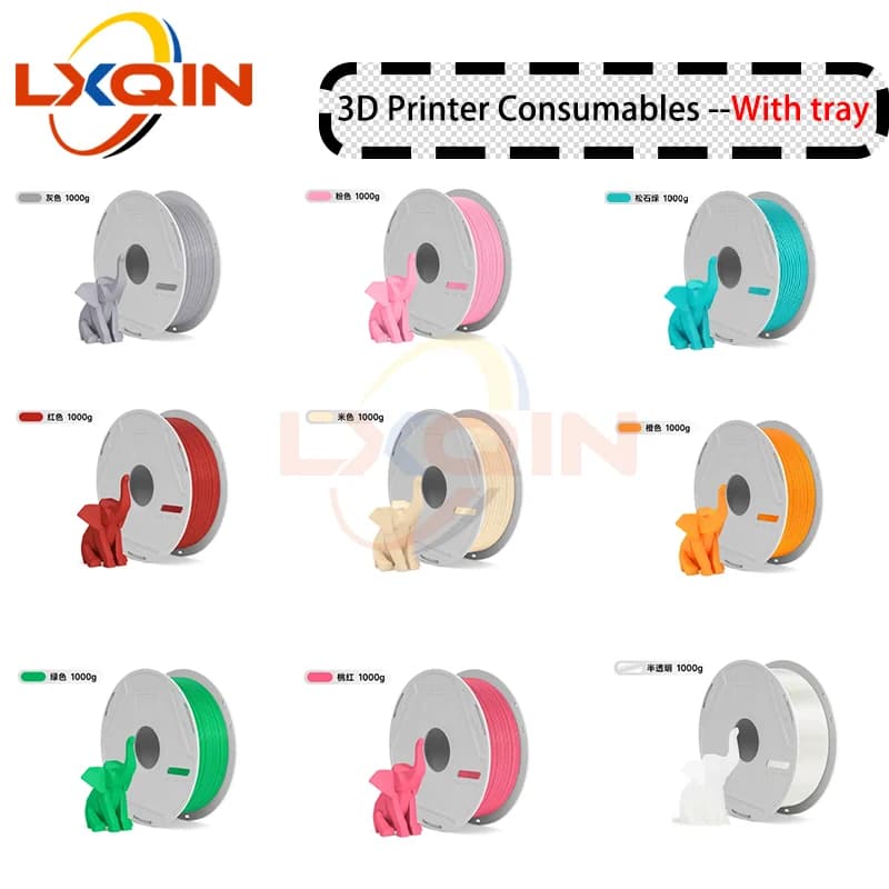 Bobina di filamento PLA LXQIN da 1,75 mm compatibile con stampanti 3D FDM per Bambu Lab A1 / P2S Creality / Anycubic