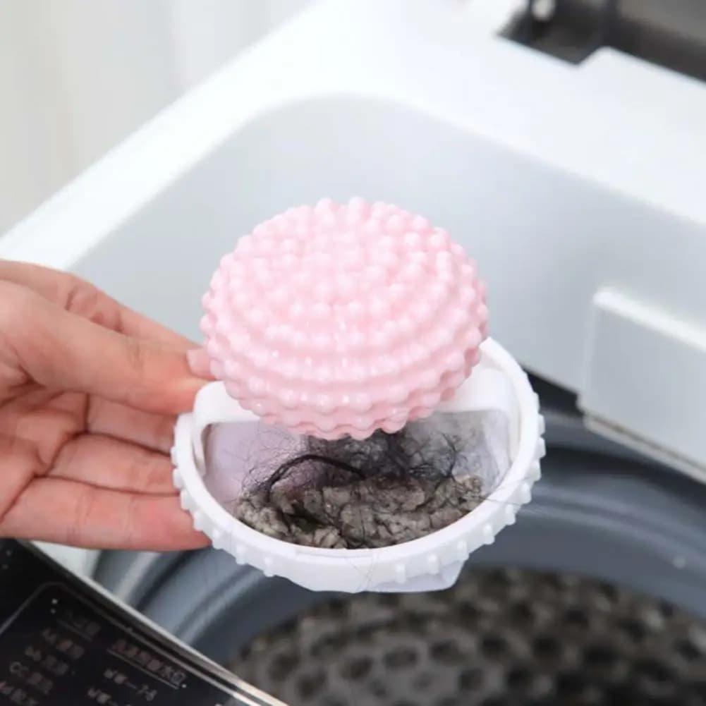 Reusable Washing Machine Filter Lint Remover Laundry Bag Floating Hair Filter Mesh Reusable Washing Machine Hair for Clothes