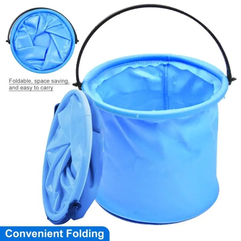 Secchio retrattile per la pesca secchio pieghevole pieghevole lavaggio pesca all'aperto barile quadrato bagno cucina secchio pieghevole