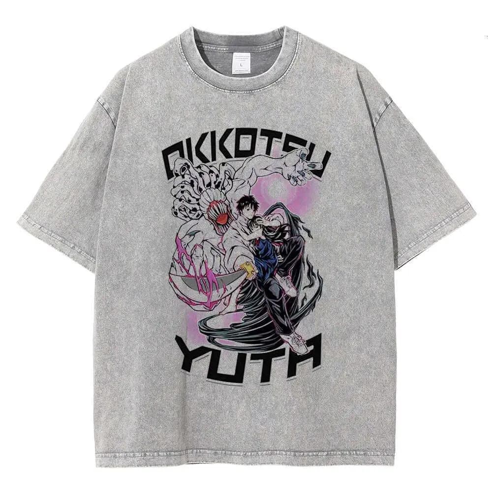 T-shirt Ufficiale Jujutsu Kaisen Merchandise Estate 2026 Unisex in Cotone Casual con Personaggi Anime Top Tendenza Streetwear Y2K