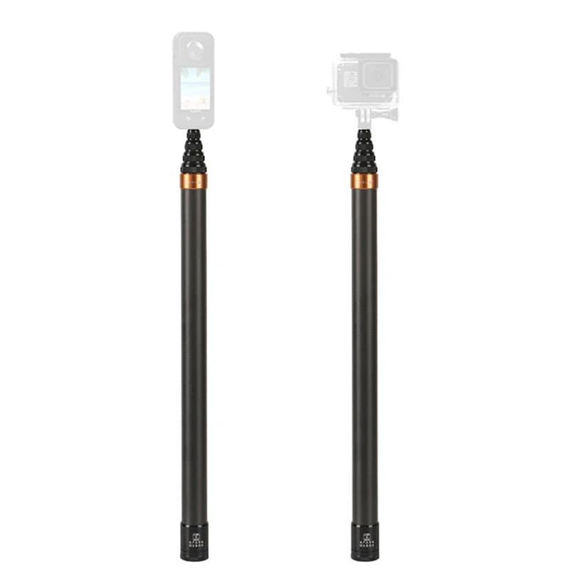 Bastone selfie esteso invisibile in fibra di carbonio regolabile per accessorio portatile per action camera panoramica Insta360