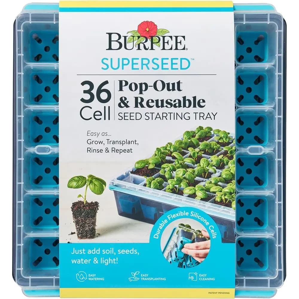 SuperSeed Seed Starting Tray | 36 Cell Reusable Seed Starter Tray | for Starting Vegetable, Flower & Herb Seeds | Indoor Grow Ki